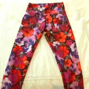 Floral Capri workout leggings